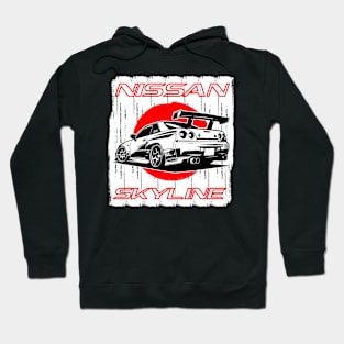 NISSAN SKYLINE CAR ILLUSTRATION Hoodie